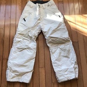 Girls white ski pants
